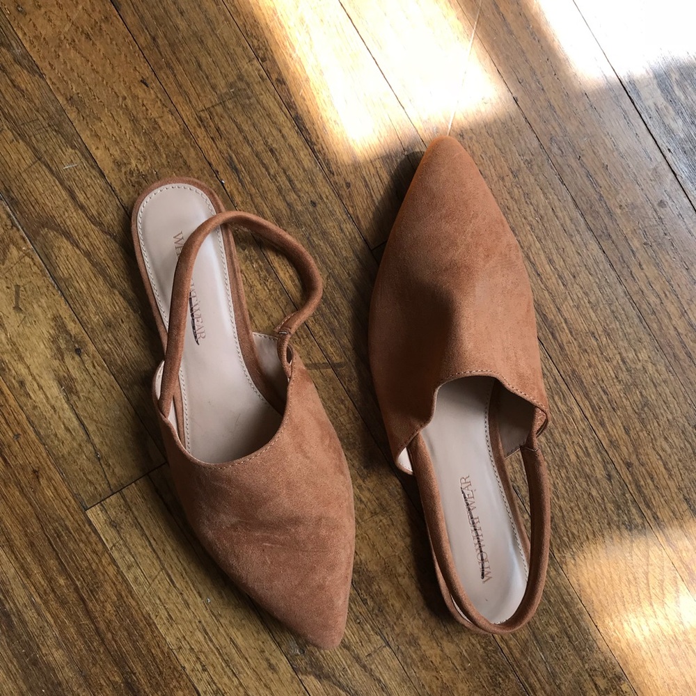 Who What Wear Carmel Suede shoes